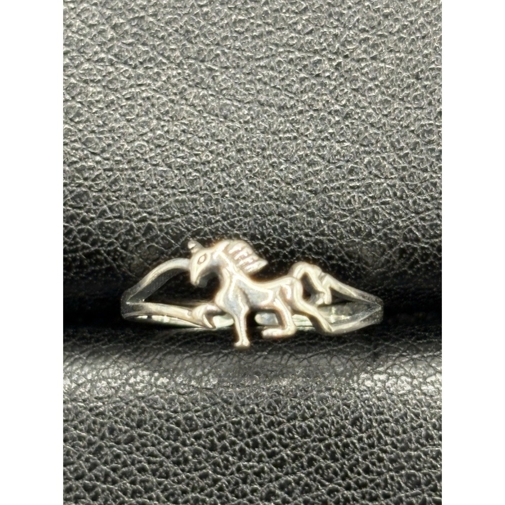 New Condition Sterling Silver Horse Galloping Toe Ring 925 G14